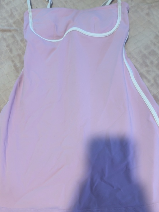 ALO Yoga Dresses & Skirts - ALO Yoga Pink Dress with White Trim